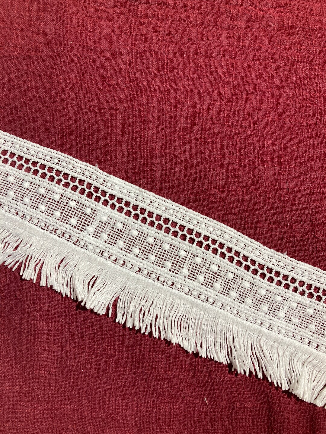 NEW White Cotton Fringe Trim Sewing Embellishments Etsy