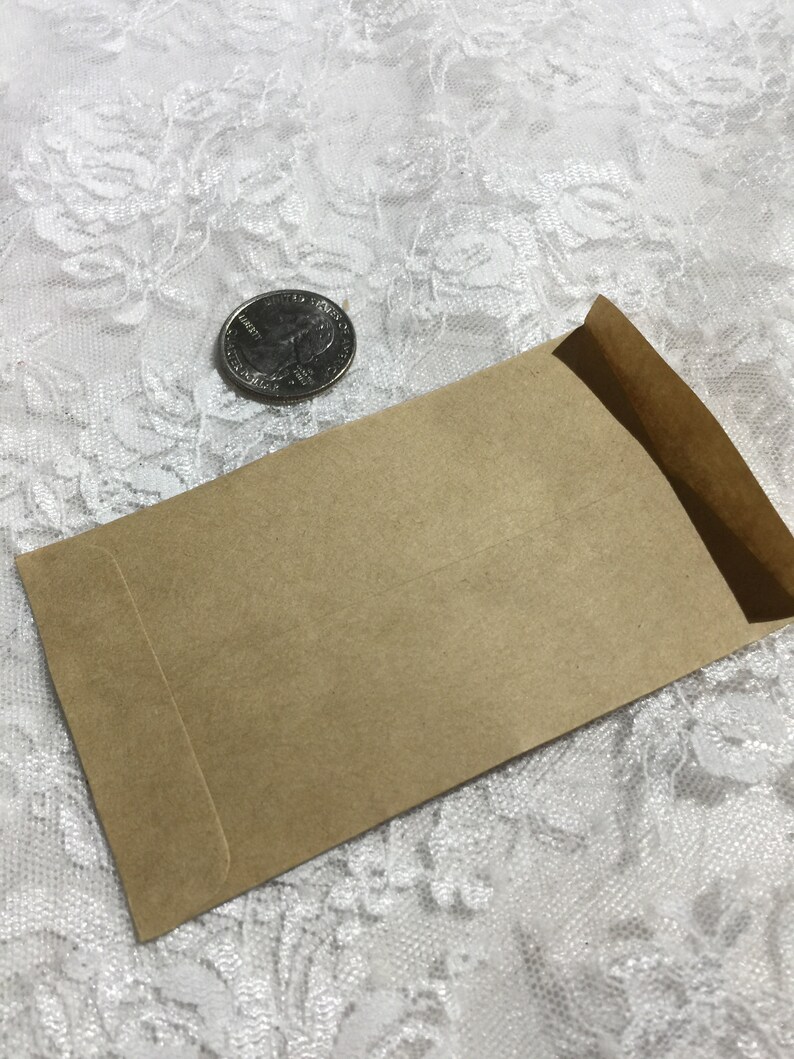 Mini Kraft Envelopes Set of 5 Jewelry Envelopes Repair Etsy