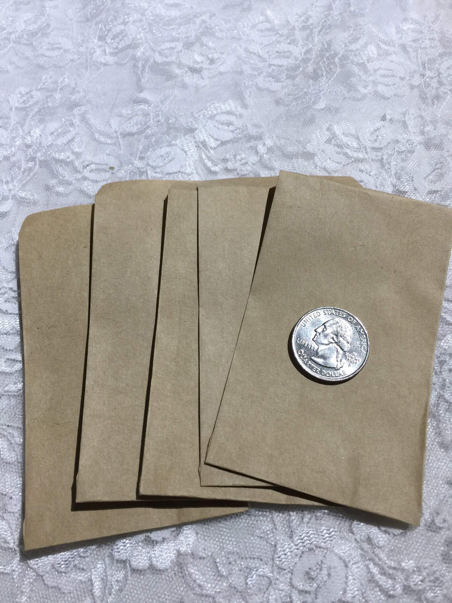 Mini Kraft Envelopes Set of 5 Jewelry Envelopes Repair Etsy