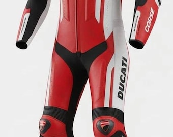 Ducati Men's Cowhide Leather Motorcycle Racing Suit - Corse C5