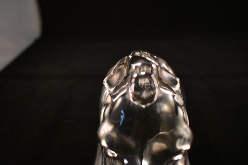 Clear Glass Horse Head Paperweight / Figurine / Book End Etsy