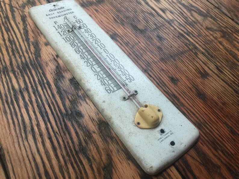 Acu-rite metal thermometer