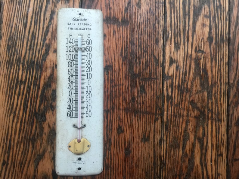 Acu-rite metal thermometer