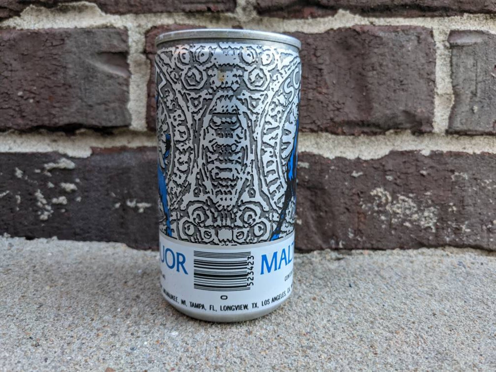 Schlitz Malt Liquor Aluminum Beer Can Blue Bull Etsy