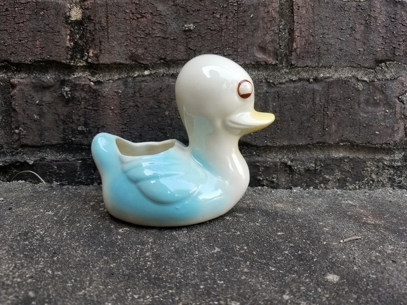 Sweet Baby Duck Ceramic Planter Holder