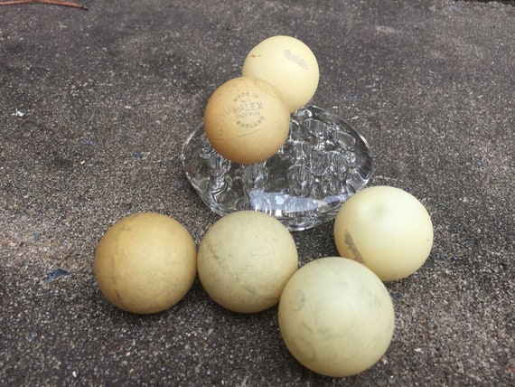 Vintage Lot Of Six Ping Pong Balls Etsy