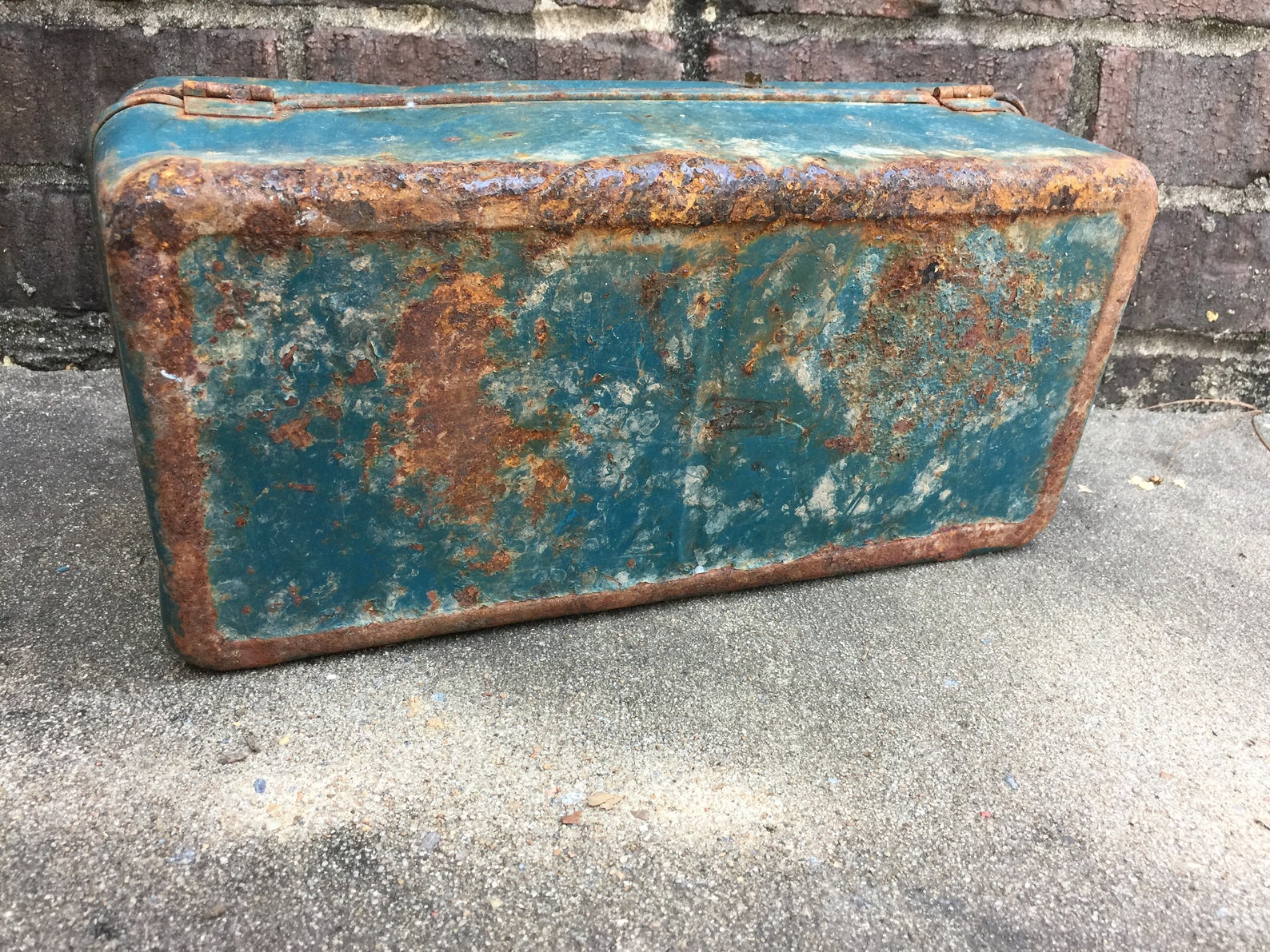Old Metal Tackle Box Etsy