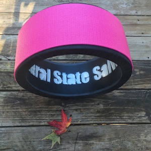 CLEARANCE- Hand made 14"diameter, 6"width heavy duty yoga wheel made from repurposed pipe