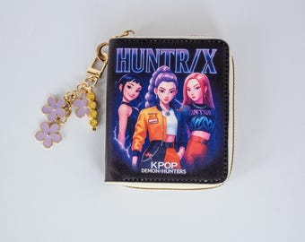 Personalized Kpop Demon Hunters Card Holder, Mini Wallet With
