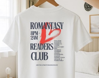 Camiseta do Clube de Leitura Romantasy: Camiseta BookTok Trope Lineup