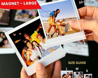 Custom Retro Photo Magnets for Family Friends Birthdays Personalized Polaroid Magnet Customize Gift Australia