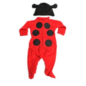70% Off SALE Ladybug Baby Onesie , Lady bug outfit baby, Ladybird Halloween Costume, Baby Halloween Costume, Halloween Baby Romper image 4