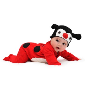 70% Off SALE Ladybug Baby Onesie , Lady bug outfit baby, Ladybird Halloween Costume, Baby Halloween Costume, Halloween Baby Romper image 1