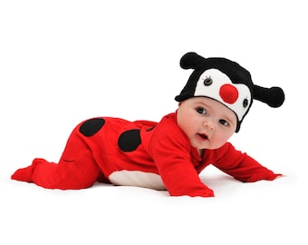 70% Off SALE - Ladybug Baby Onesie , Lady bug outfit baby, Ladybird Halloween Costume, Baby Halloween Costume, Halloween Baby Romper