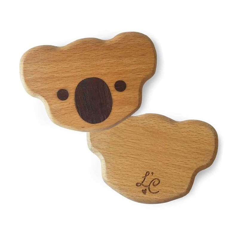 New Baby Gift Set Koala Bear Gifts Wooden Rattle Waldorf Toy Australian Koala Baby Shower Gift Baby Koala Costume Baby Swaddle Blanket