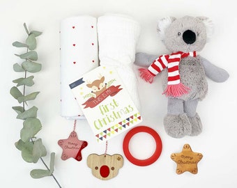 Deluxe Personalised Baby's First Christmas Present, Koala Baby Christmas Gift