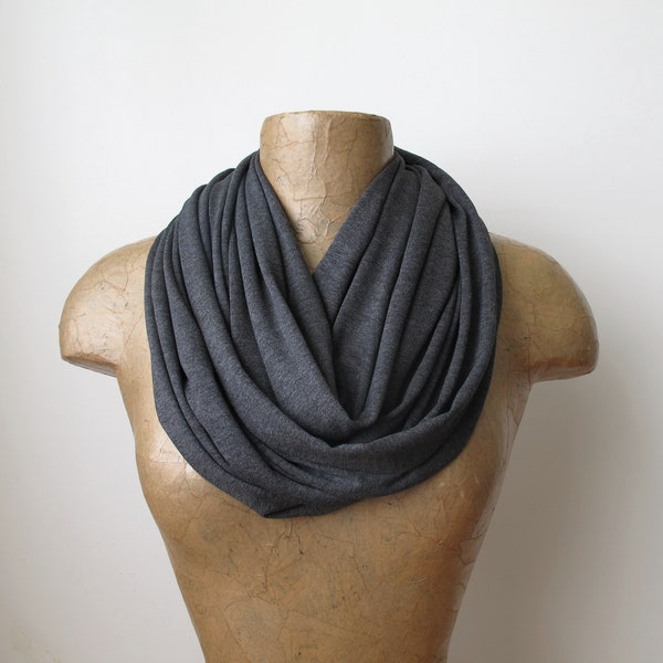 Black Infinity Scarf - Etsy