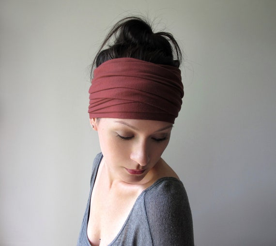 DARK RED CLAY Head Wrap Ecoshag Head Wraps for Women Extra | Etsy