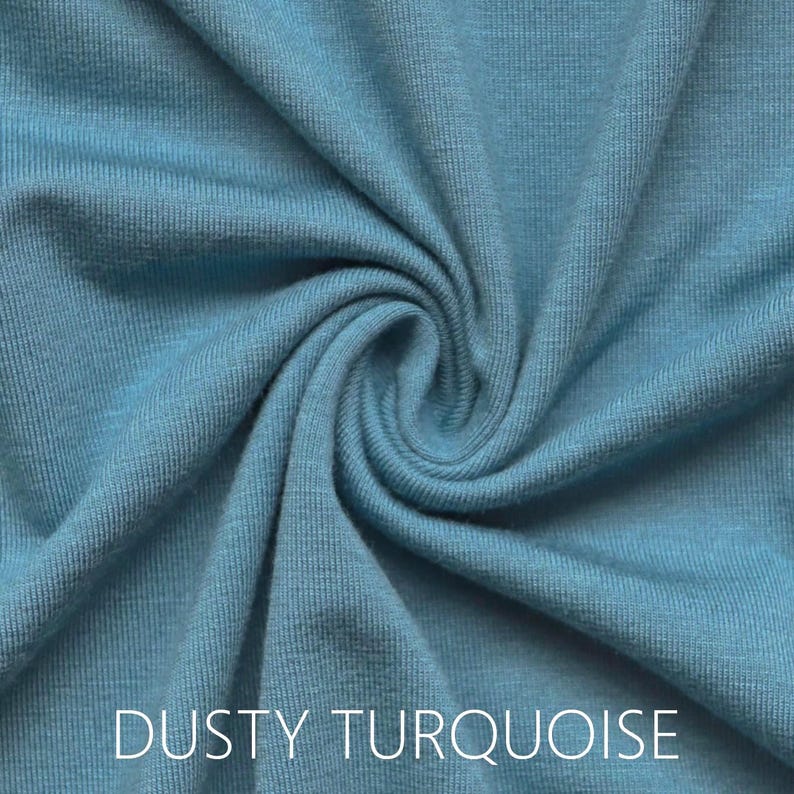 DUSTY TURQUOISE BLUE Extra Wide Headwrap, Handmade Ecoshag Jersey Headscarf, Super Soft Handmade Head Scarves for Women image 2