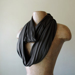 dark brown circle scarf by ecoshag