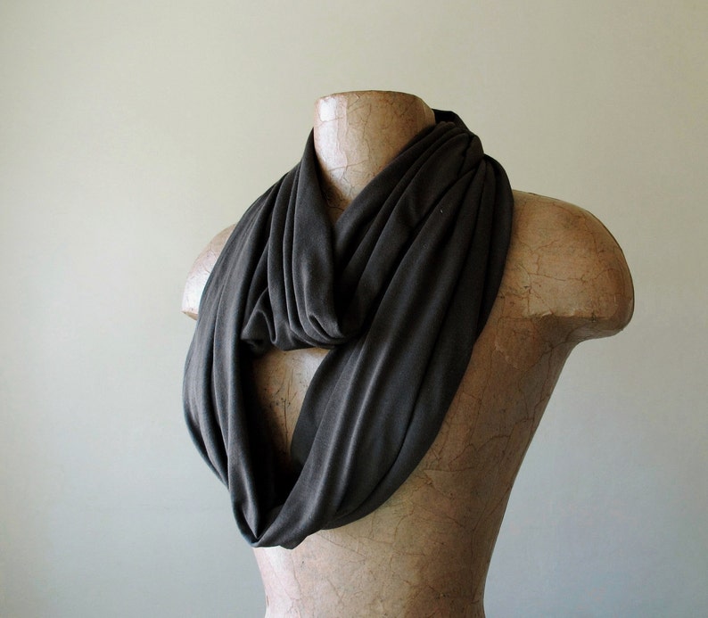 dark brown circle scarf by ecoshag