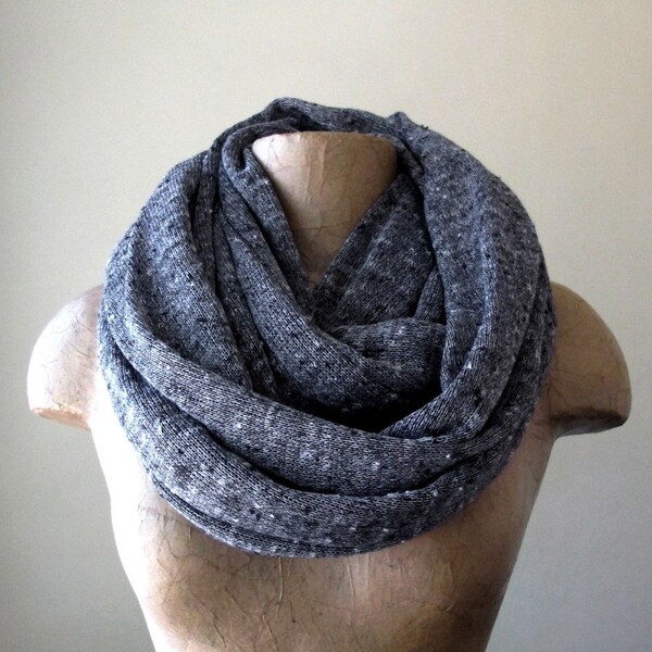 Chunky Knit Scarf - Infinity Sweater Scarf - Gray Circle Scarf - Chunky Infinity Cowl - Oversized Loop Scarf - Winter Scarf, Fall Scarf