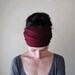Fae Boheme reviewed MAROON Head Scarf - Cabernet Red Hair Wrap - Garnet Ear Warmer, Head Warmer - Womens Hair Accessory - EcoShag