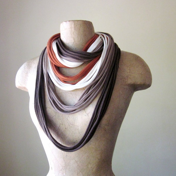 THE STANDARD cotton jersey scarf necklace in desert oasis