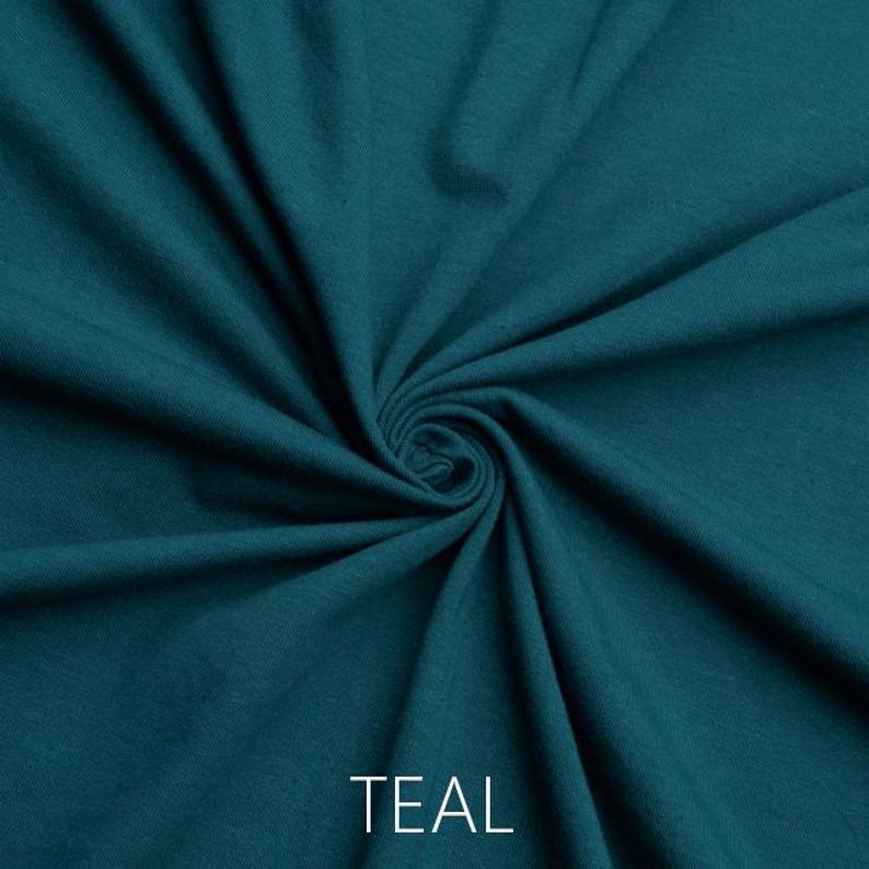 TEAL Jersey Headwrap, Extra Wide Headband Scarf, Super Soft Headscarf for Women, Headwraps for Women image 3