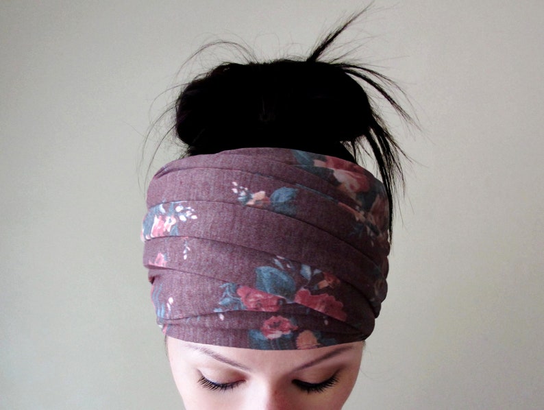 ORCHID FLORAL Head Wrap Ecoshag Head Wraps for Women Floral Etsy