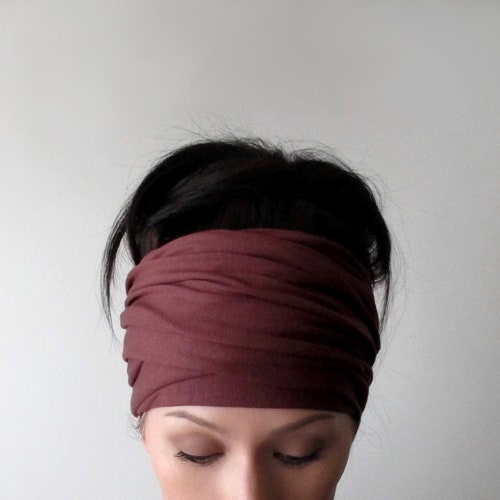 DARK BROWN Head Scarf Ecoshag Head Wraps for Women Extra Etsy — free download