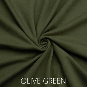 OLIVE GREEN Extra Wide Head Scarf, Handmade Ecoshag Yoga Headband Scarf, Soft Jersey Headscarf, Hair Scarf for Women and Men image 4