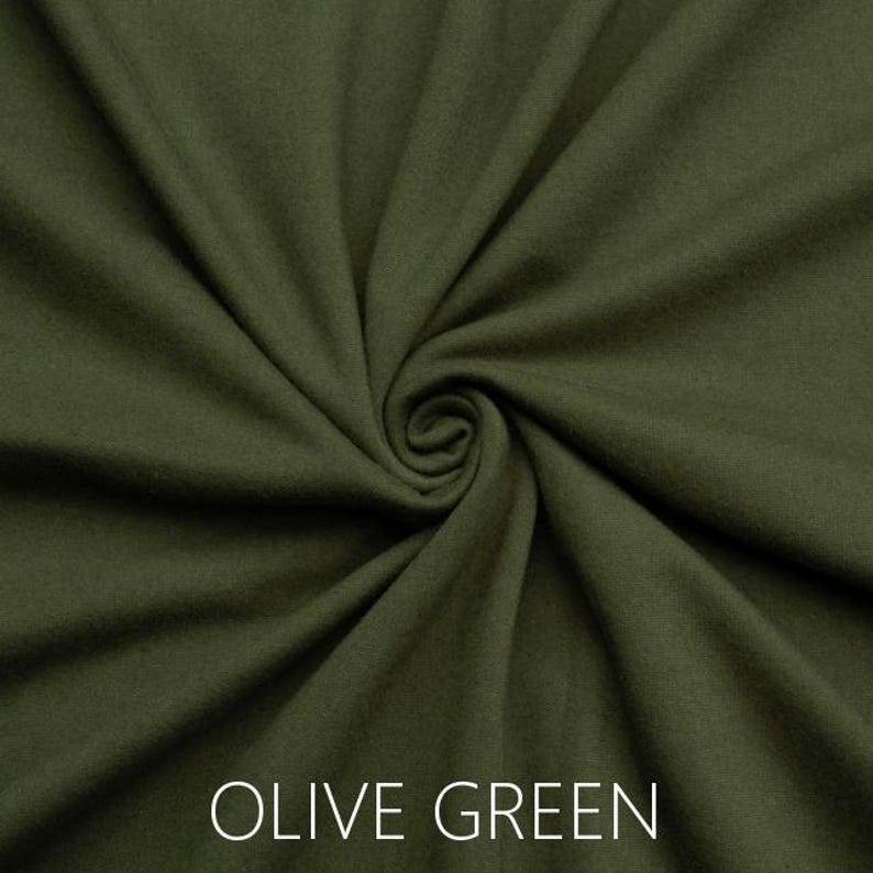OLIVE GREEN Extra Wide Head Scarf, Handmade Ecoshag Yoga Headband Scarf, Soft Jersey Headscarf, Hair Scarf for Women and Men image 4