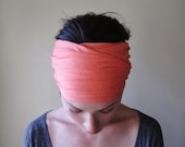 CORAL Head Scarf, EcoShag Head Wraps for Women, Extra Wide Jersey Hair Wrap, Adjustable Headbands for Women Teen Girls, Boho Head Wrap
