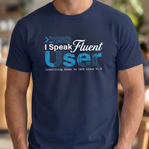 Je parle couramment t-shirt | Humour technique, chemise de programmeur, cadeau de programmation | T-shirt unisexe drôle de support technique
