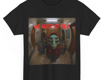 Alien Shirt| Funny Halloween Alien Tee| Creepy Graphic Shirt| UFO Sci Fi Horror Tee| Spooky Lover Gift| Unisex Halloween T Shirt