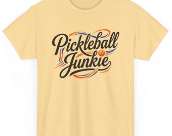 Camiseta Pickleball Junkie / Regalo de Pickleball para Hombres y Mujeres / Camiseta para Jugadores de Pickleball / Camiseta para Deportes de Cancha / Ropa para Aficionados al Pickleball
