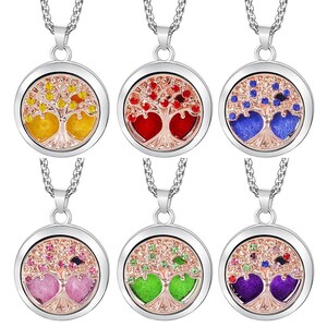 Tree of Life Aromatherapy Diffuser Necklace, Bridesmaid Gift, Essential Oil Locket, Personalized Gift for Her, Bride Gift, Best Friend Gift