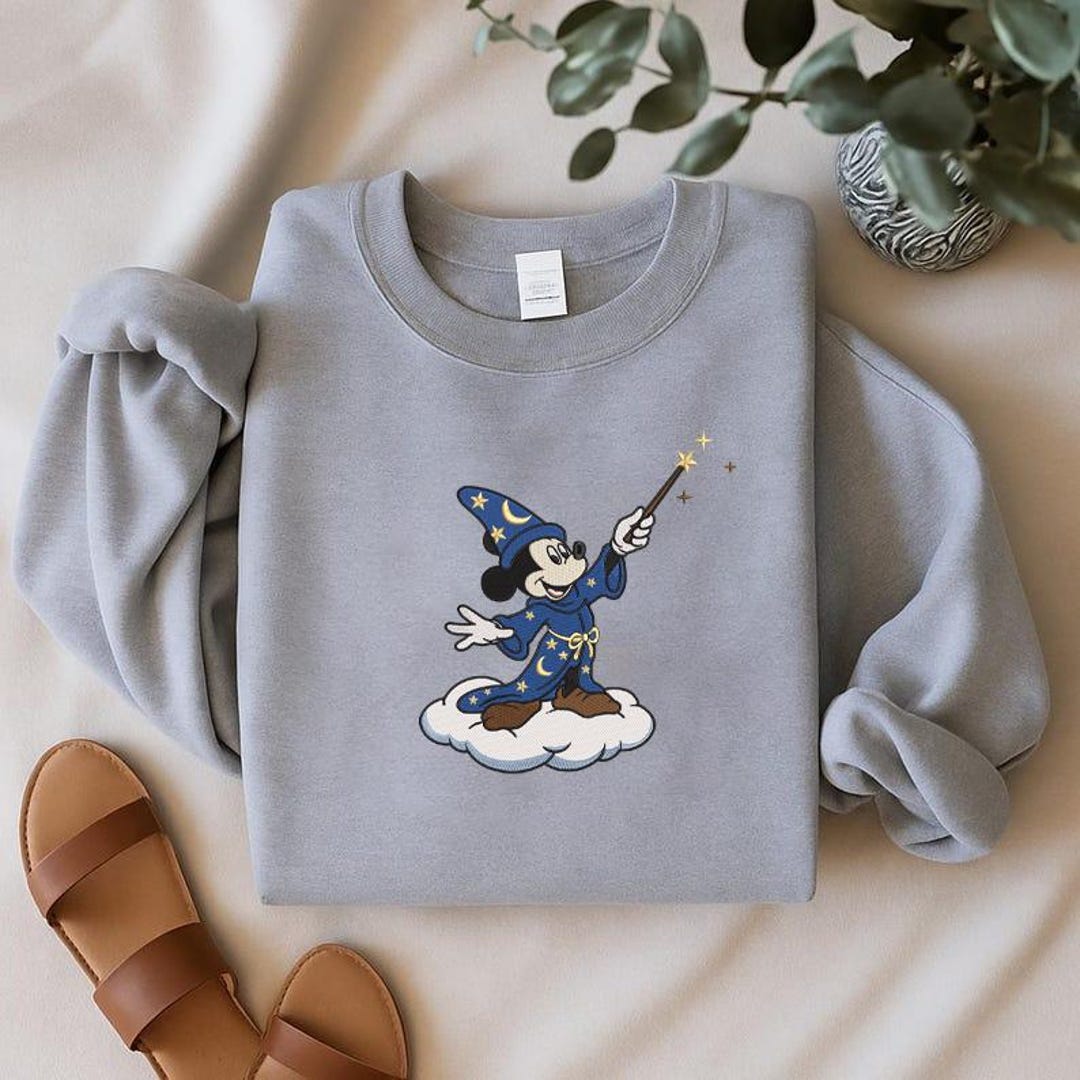 Wizard Mouse Embroidery Design, Magic Wizard Cartoon Mouse Machine ...