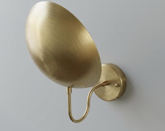 Wall sconce Modern Brass Vanity Light – Brushed Metal Bathroom Vanity Lighting Decor
