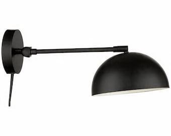 armed sconce  Modern Brass Wall Sconces, Adjustable Swing Arm Lamp, Mid Century Light