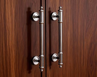 Uchwyt do szafy Silver: mosiężny uchwyt do komody, uchwyt kuchenny