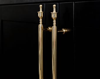 Złoty uchwyt do szafy: mosiężne uchwyty do szafek, uchwyty kuchenne