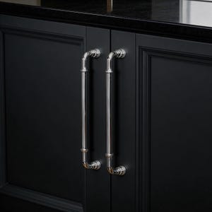 Mässingshandtag till garderob: Kromade lådhandtag, Silverfärgade byråknoppar