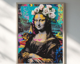 Mona Lisa Wall Art Printable: Pop Culture Poster