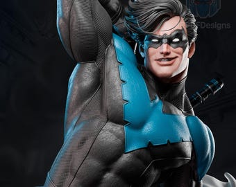 Estátua Agile Hero em escala 1/6 em formato STL | Acrobata de Telhado (Arquivo para Impressão 3D)