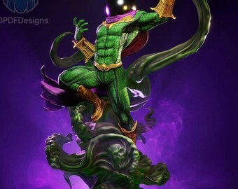 Estátua Electro Fanart STL com Surto de Energia Elétrica - Base para Diorama Marvel | Download do Arquivo STL para Impressão 3D
