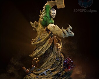 Estátua do Sandman em formato STL (arte de fã) | Escala 1/6 | Marvel | Download do arquivo para impressão 3D