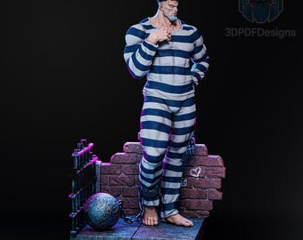 Puri-Puri Prisoner One Punch Man STL 38 cm | Estátua de Anime para Impressão 3D