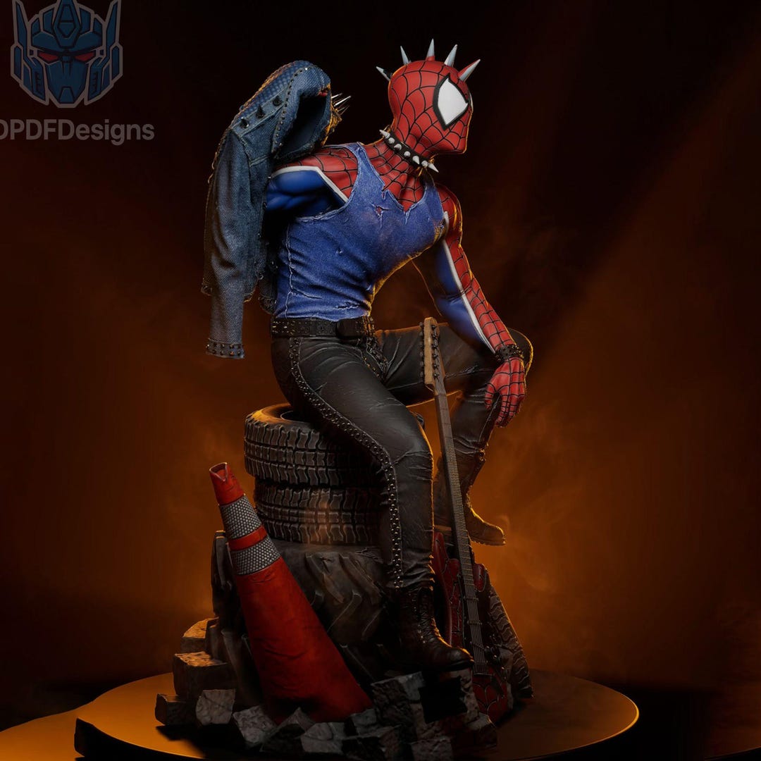 Spider Man Fanart STL Statue | 1/6 Scale | Marvel | 3D STL Print File ...
